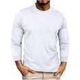 thumbnail image 1 of Chemises à Manches Courtes pour Hommes Chemise Sans Manches Slim à Manches Longues Col Rond Chemise Décontractée T-Shirt Haut Blouse Chemise à Manches Longues Hommes T-Shirts Sans Manches Hommes Chemises à Manches Courtes, 1 of 7