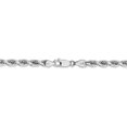 thumbnail image 3 of 14K White Gold 5mm Diamond Cut Rope Chain Bracelet 7 IN, 3 of 4
