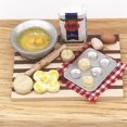 thumbnail image 1 of 1:12 Doll House Miniature Scene Mode Mini Dim Sum Making Tool Pretend Toy, 1 of 6