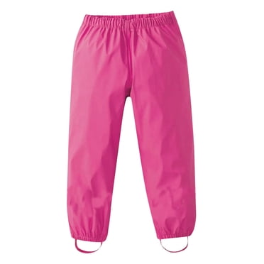 YOUSNH Kids Clothes Mud Toddler Girls Rain Pants Boys Trousers Girls Romper&Jumpsuit Kids Rain Wear Hot Pink 7-9 Years