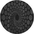 thumbnail image 1 of Ahgly Company Machine Washable Indoor Round Transitional Night Black Area Rugs, 6' Round, 1 of 7