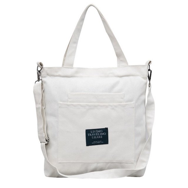 Sac à Bandoulière pour Femmes Mode Toile Grande Capacité Sac Fourre-Tout Sac Messager