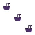 thumbnail image 1 of Goriertaly Practical And Durable Detachable For Balcony Planters Railing Hanging Multipurpose Fence Planters Purple 3Set, 1 of 6