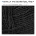thumbnail image 3 of Unique Bargains Fil Acrylique Noir, Lot de 2 Écheveaux de 50 g, 3 of 7