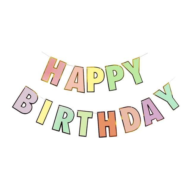ziyahi Birthday letter flag fish tail