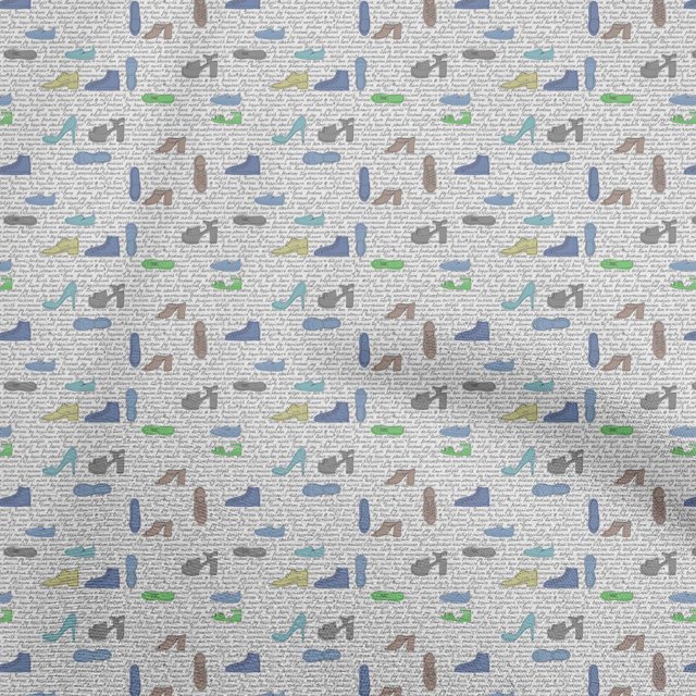 oneOone Rayon Green Fabric Travel Craft Projects Decor Fabric Printed By The Yard 56 Inch Wide