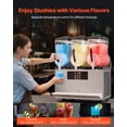 thumbnail image 3 of KFFKFF Commercial Slushy Machine, 12Lx3 Triple Tank Frozen Drink Machine, 144 Cups Stainless Steel Margarita Smoothie Frozen Drink Maker, Slushie Maker, 3 of 9