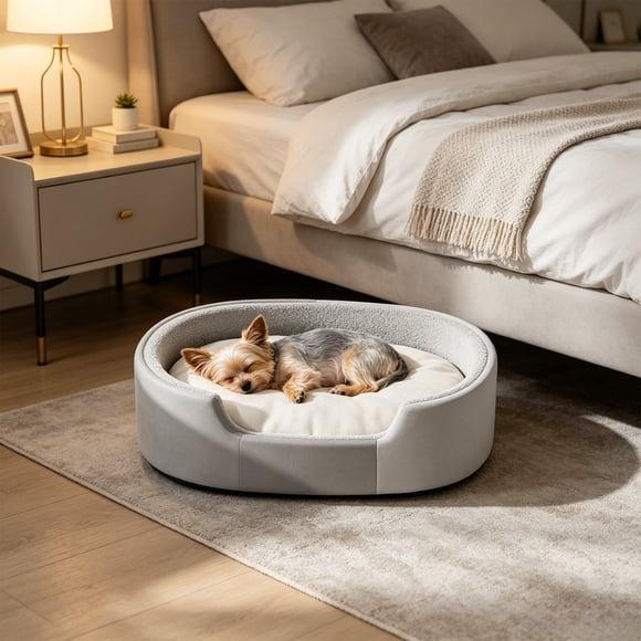 Tarmeek Small Pet Bed with Cushion Mat, Cozy Small Pet Bed for Hamster Guinea Pig Ferret, Warm Washable Pet Nest Bed, Lightweight Portable Small-Medium Size Guinea Pig Cushion, D