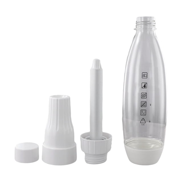 Portable Soda Maker Machine 1000ml DIY Sparkling Water & Juice Carbonator for Home,Picnics & Parties Adjustable Fizz Levels,Safe PET Material,SGS Tested
