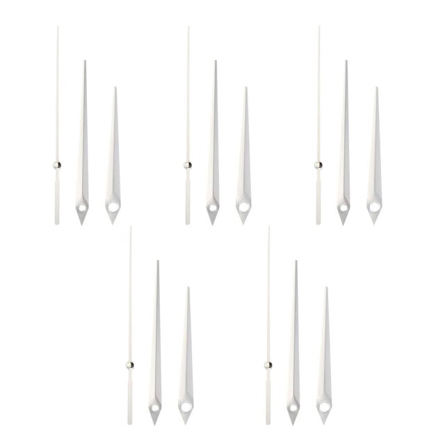 5 Pcs Aiguilles d'Horloge Kits d'Aiguilles en Aluminium Pièces de Réparation de Remplacement