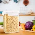 thumbnail image 3 of Contenants à Céréales Rangement Plastique de Qualité Alimentaire Réutilisables Organisateurs de Garde-Manger avec Couvercles 5.1 Po x 5 Po x 3 Po Petit Format, 3 of 5