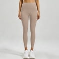 thumbnail image 3 of Miqool Womens High Waist Ankle Yoga Leggings Workout Tummy Control Soft Bike Pants with Two Pockets, 3 of 5
