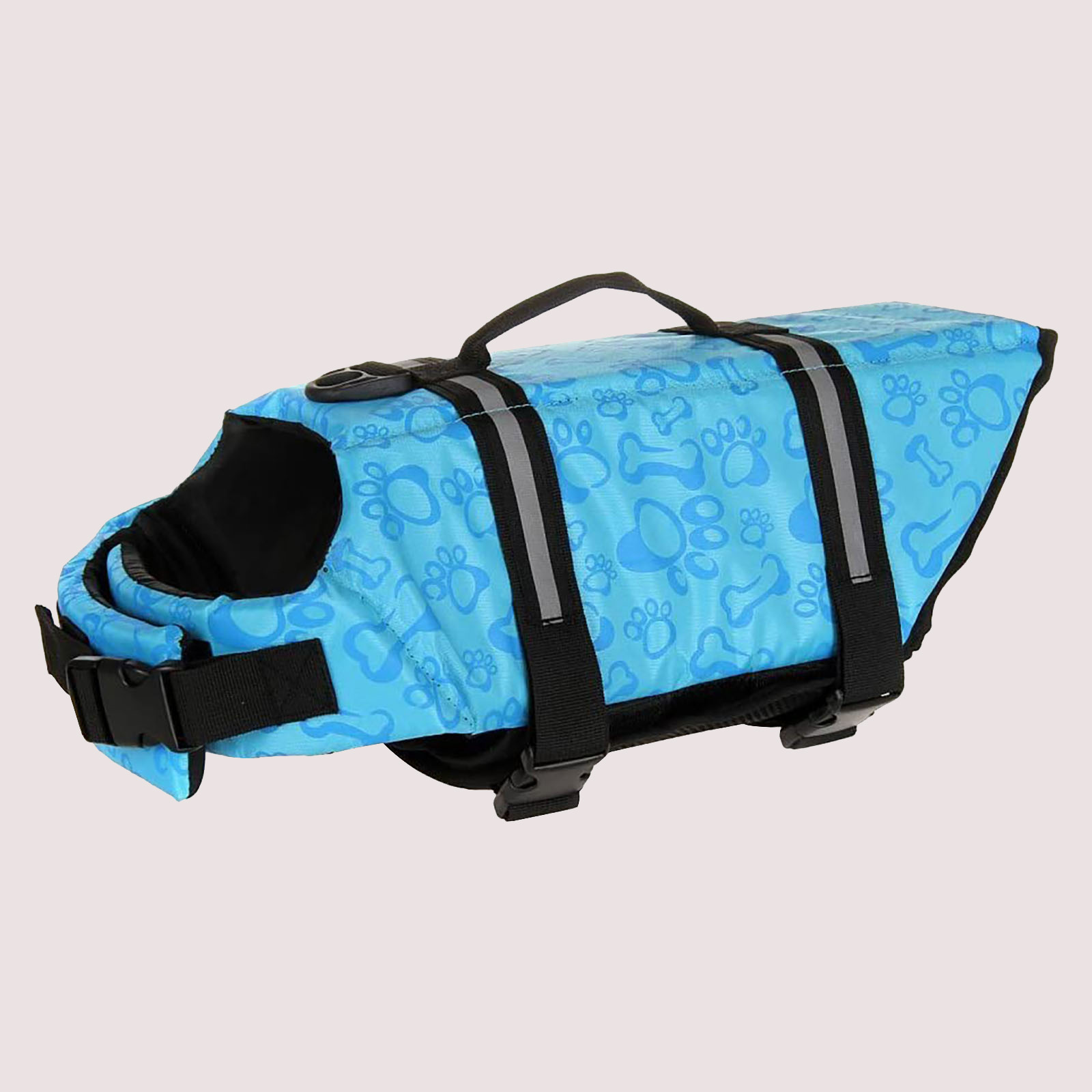 LSLJS Large Small Dog High Buoyancy Reflective Stripes Adjustable Life Jacket Swimsuit, Dog Birthday Party Supplies, Pet Clothes