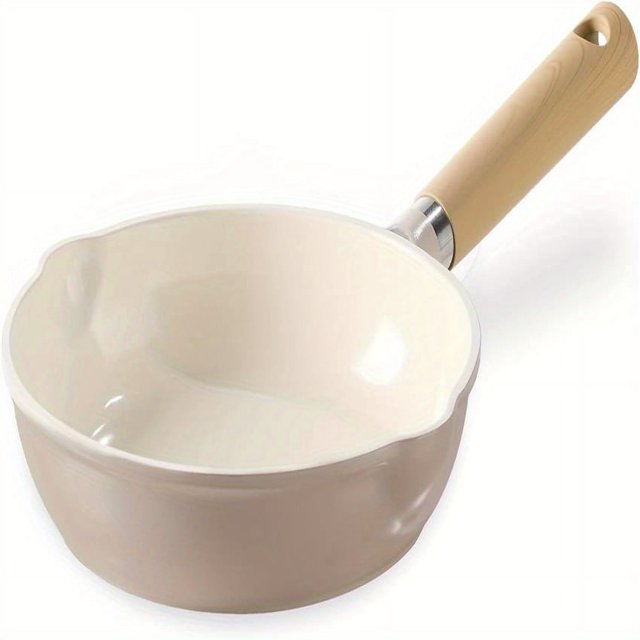 Poêle à Frire en Céramique Antiadhésive Chef Poêle Saine & Sans PFOAPFAS Compatible Induction Taupe