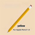 thumbnail image 1 of Pencil Case iPad Tablet Touch Stylus Pen Solid Colour Silicone Cover for Apple Pencil 1st or 2nd Generation New Pencil (USB-C) Pencil 1 Yellow, 1 of 6