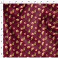 thumbnail image 4 of Soimoi Red Modal Satin Fabric Cookies & Oranament Christmas Print Fabric by the Yard 42 Inch Wide, 4 of 5