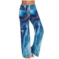 thumbnail image 1 of Pantalon de Détente à Jambe Grand pour Femmes, Confortable et Décontracté, Pyjama, Imprimé Floral, Taille Élastique, 1 of 1