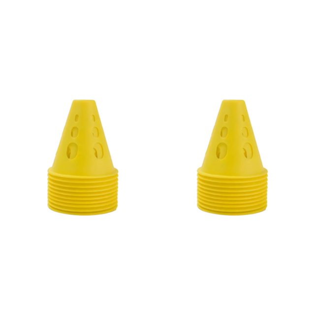 Dalazy 10x Cône d'Entraînement Polyvalent pour Marquage Intérieur/extérieur Facile à Ranger Jaune 2Ensemble