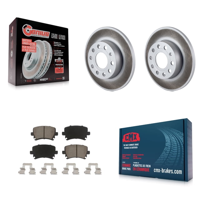 Transit Auto Kit de Rotor de Frein à Disque et Plaquettes en Céramique pour Voiture Volkswagen Jetta Rabbit Audi A3 Quattro KGC-101669