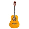 thumbnail image 2 of Guitare Classique Format 3/4 pour Enfants et Débutants – Guitare Acoustique Ambre Naturelle, Cordes en Nylon, Trousse de Départ avec Sac, Pics, Tableau des Accords, Support, Accordeur, Capo, Ensemble de Cordons, Sangle Ambre, 2 of 8