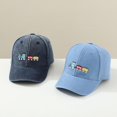 thumbnail image 4 of MIASHUI Kids Baseball Cap Cute Embroidery Adjustable Vintage Washed Hat for Boys Girls,Navy,2-8 Years, 4 of 4