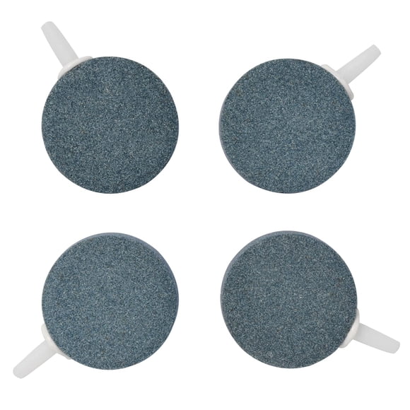 Pawfly Aquarium Air Stone Disc Bubbler 1.5 inch Oxygen Diffuser Airstone for Nano Air Pumps Fish Tanks Buckets Small Ponds and DWC Reservoirs 4 Pack