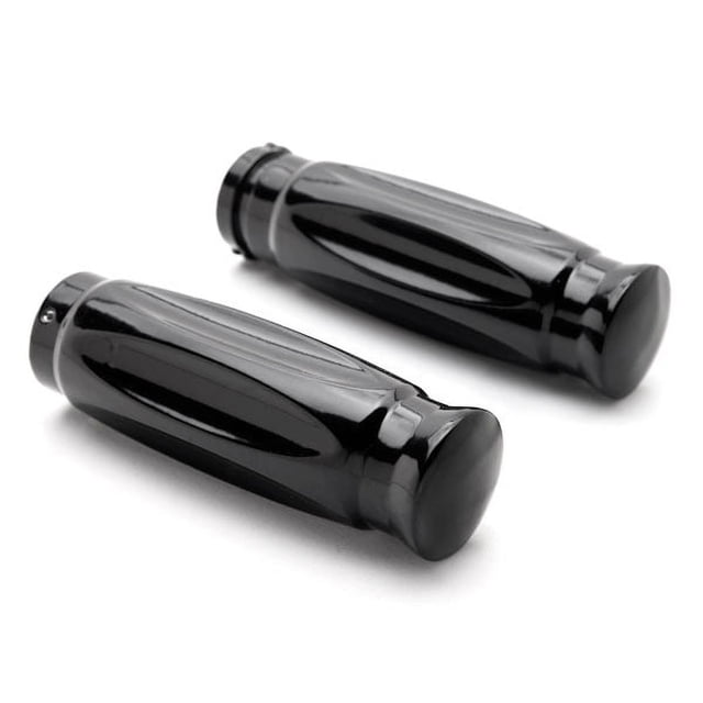 Krator Motorcycle Hand Grips 1 Inch Handlebar Bars Pair Compatible with Harley Davidson Road King Fuel Injected