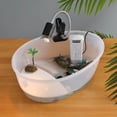 thumbnail image 4 of Petit Aquarium en Plastique pour Tortues, Bac pour Reptiles, Terrarium, Île de Pétillant avec Rampe, 4 of 5
