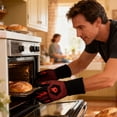 thumbnail image 1 of CREATITOY 1 Paire Mitaines de Four Gants Résistants à la Chaleur pour Micro-Ondes Usage Cuisine, 1 of 6