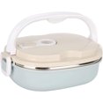 thumbnail image 4 of Boxes, Thermal Insulated Hot Food Lunch Containers, Stainless Steel Insulated Thermal Food Container, Student Portable Hot Food Warmer Lunch Box Accessories (Monolayer), 4 of 8