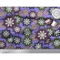 thumbnail image 2 of Soimoi Purple Rayon Fabric Artistic Floral Print Fabric by Yard 56 Inch Wide, 2 of 5