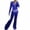 3-blue lounge sets for women, variant on UPPADA Kids Sweat Suits 2 Piece Set,Women Sweatsuits Set Velvet 2 Piece Tracksuit Outfits Long Sweatshirts and Velour Jogging Long Sleeve Sweat Hoodie and Sweatpants Set Black,S