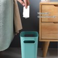thumbnail image 3 of serony Large Trash Can Wastebasket Garbage Container Kitchen Cabinet Home Office Solid Color High-Capacity Organizers for Home Sundries Toiletries Storage Gray, 3 of 9