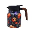 thumbnail image 1 of Glass&Bottle Floral Tea Pot with Built-In Infuser 27 Oz Stainless Steel Tea Pot for Hot or Cold Brews Insulated Design Elegant Floral Pattern Teapot for Tea Lovers, 1 of 6