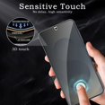 thumbnail image 3 of Compatible for Samsung Galaxy S25 Ultra Privacy Screen Protector and Camera Lens Protector Support Fingerprint Unlock 9H Tempered Glass Black Anti-spy Screen Protector Film 2+2 Pack, 3 of 5