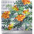 thumbnail image 3 of oneOone Cotton Poplin Fabric Geometric|Leaves & Berries Panel Printed Craft Fabric BTY 56 Inch Wide, 3 of 3