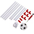 thumbnail image 2 of Portable Mini Plastic Soccer Goal Net Set with Ball Pump, Lightweight and Durable for Children Practice, 2 of 7