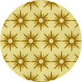 thumbnail image 1 of Ahgly Company Tapis de Zone Carré Caramel Brun Transitionnel Lavable en Machine, 3 Pieds Carré, 1 of 7