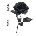 thumbnail image 3 of Dvruxg Artificial Flowers Roses, Fake Silk Flower Long Stem Artificial Rose for Halloween Home Wedding Party Decorations(Black), 3 of 5