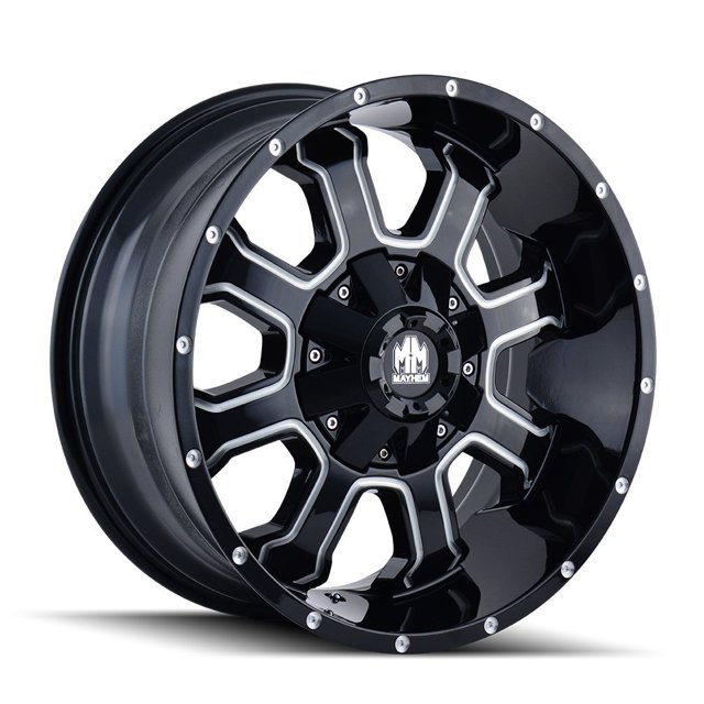 Mayhem Roue Féroce avec Finition Usinée (20x9"/8x130.81mm, Décalage 0mm)