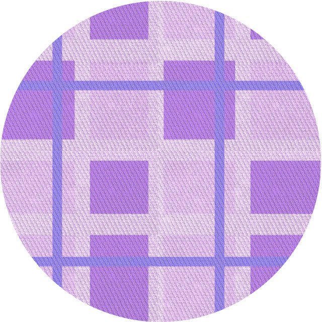 Ahgly Tapis d'Intérieur Lavable en Machine Carré Transitionnel Heliotrope Violet, 3 Pieds Carré