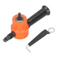 thumbnail image 1 of Double Head Nibbler 360° Adjustable Versatile Drill Attachment Metal Cutter for Cutting, 1 of 14