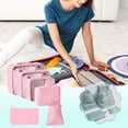 thumbnail image 3 of EGNMCR Organisateurs et Rangement de Garde-Robe, Organisation et Rangement, Bacs de Rangement, Contenants de Rangement Sac de Voyage Ensemble de 6 Pcs Sac de Rangement Multifonctionnel Ensemble de 6 Pcs un Rangement, 3 of 5