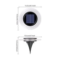 thumbnail image 2 of Infidev Solar Ground Lights Outdoor with LED Lamp Beads Disk Lights, Solar Powered In-Ground Landscapes Lighting (1 Pack), 2 of 9