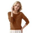 thumbnail image 1 of 2025 Chandails Graphiques à Col Rond pour Femmes pour Hommes Chandail Couleur Unie Long Femmes Chandails Petite, 1 of 4