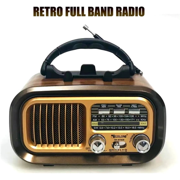 BT-628 AM FM SW Radio Easy Adjustment Portable Radio With Telescopic Antenna 3-Band Radio Player For Elder Walking