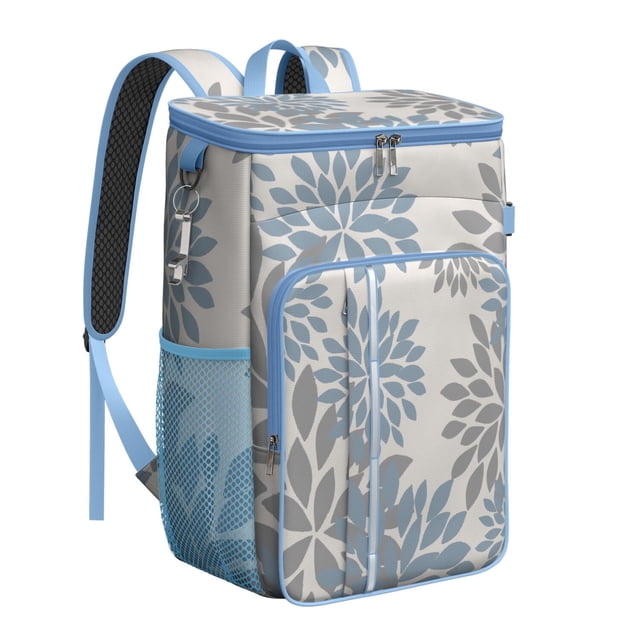 Aesthetic Earthy Cooler Backpack - 20L Insulated Leakproof Bag, Bohemian Design for Beach