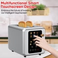 thumbnail image 2 of Refurbished WHALL 2 Slice Touchscreen Toaster - Stainless Steel 6 Shade Settings, 2 of 2