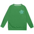 thumbnail image 4 of AJIWYH Chandails à Capuchon pour Filles Mode pour Filles Décontracté Imprimé Chandail à Capuchon à Manches Longues Haut Mode pour Filles Vert, 7-8 Ans, 4 of 4