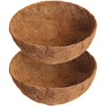 thumbnail image 1 of LEEYNEER Round Coco Liner Coco Replacement Liner Basket Window Box  6 Packs 14 Inch Round Coco Coir Liner  Circle Coconut Fiber Replacement Liners for Hanging Basket Hanging Baskets Garde, 1 of 7